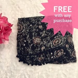 LOFT | Lightweight Blue Floral Scarf